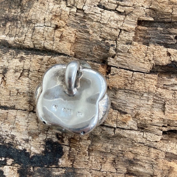 Vintage ROSE 🌹 pendant 925 Silver - Picture 5 of 10